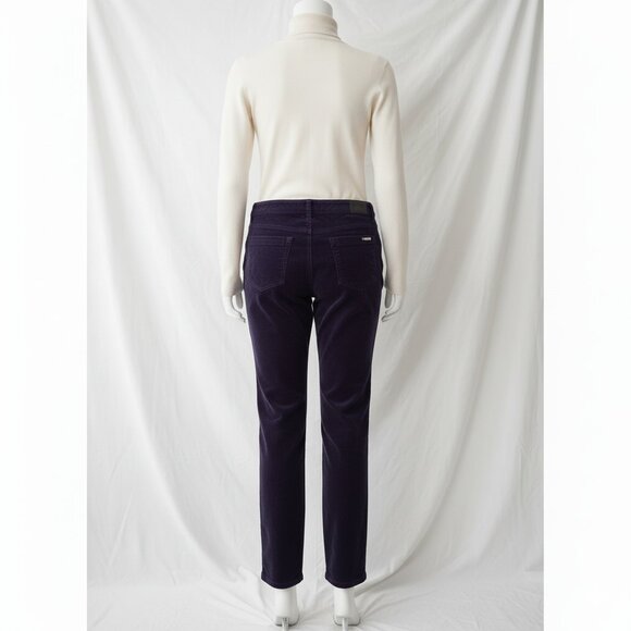 NWOT Chico’s Black Label Women’s Purple Velour Zipper Statement Pants Size S - Picture 4 of 14